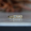 STAR SET / DIAMOND & SAPPHIRE BAR SIGNET I