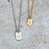 PETITE TABLET INITIAL / NECKLACE