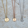 DISC INITIAL / 10MM NECKLACE