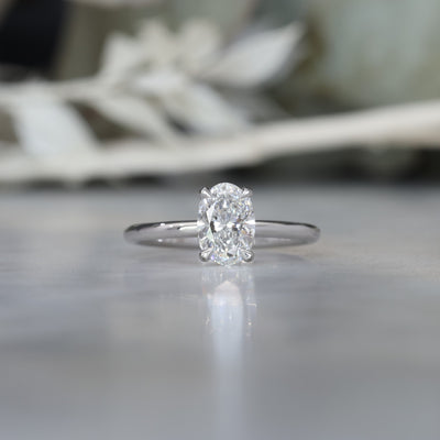 DUNE / 1.08ct OVAL DIAMOND 4 CLAW SOLITAIRE