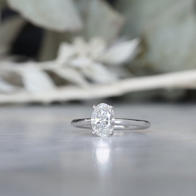 DUNE / 1.08ct OVAL DIAMOND 4 CLAW SOLITAIRE