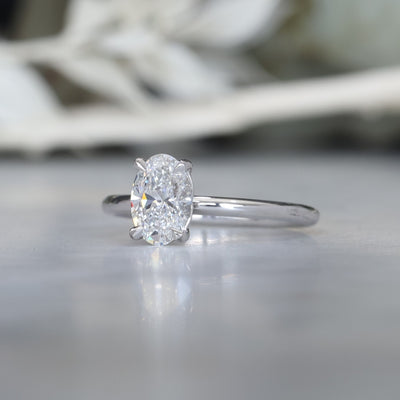 DUNE / 1.08ct OVAL DIAMOND 4 CLAW SOLITAIRE