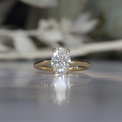 DUNE / 1.50ct OVAL DIAMOND 4 CLAW SOLITAIRE