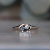 STAR SET / ELIPSE SAPPHIRE & DIAMOND SIGNET III