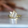 BRIDIE / 1.02ct TRAPEZE DIAMOND ASSYMETRICAL RING