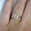 BRIDIE / 1.02ct TRAPEZE DIAMOND ASSYMETRICAL RING