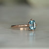 DUNE / 1.28ct EMERALD CUT MADAGASCAN SAPPHIRE 4 CLAW SOLITAIRE