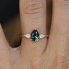 MAY TRILOGY / 1.29CT PEAR AUSTRALIAN SAPPHIRE RING