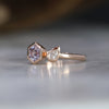 APERTURE / 0.65ct HEXAGON SAPPHIRE & DIAMOND BEZEL RING