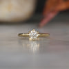 LOTUS / 0.62ct ROUND CUT CHAMPAGNE DIAMOND 6 CLAW SOLITAIRE