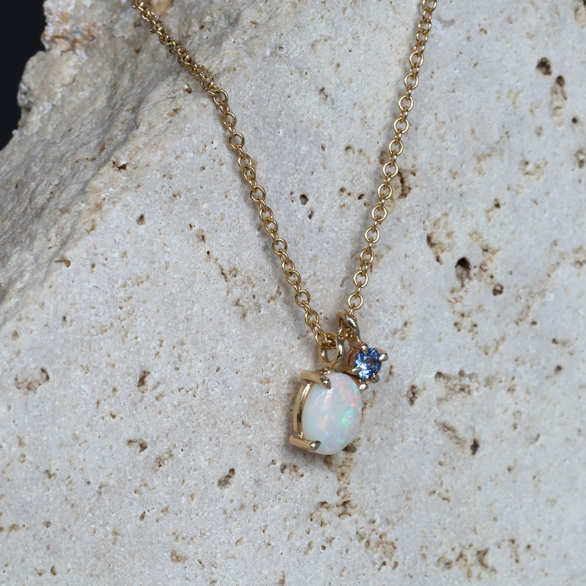 Buy Blue Opal Necklace, Initial Locket, Letter Locket, Necklace, Gift for  Friend, Fire Opal Necklace, Anniversary Gift Online in India - Etsy