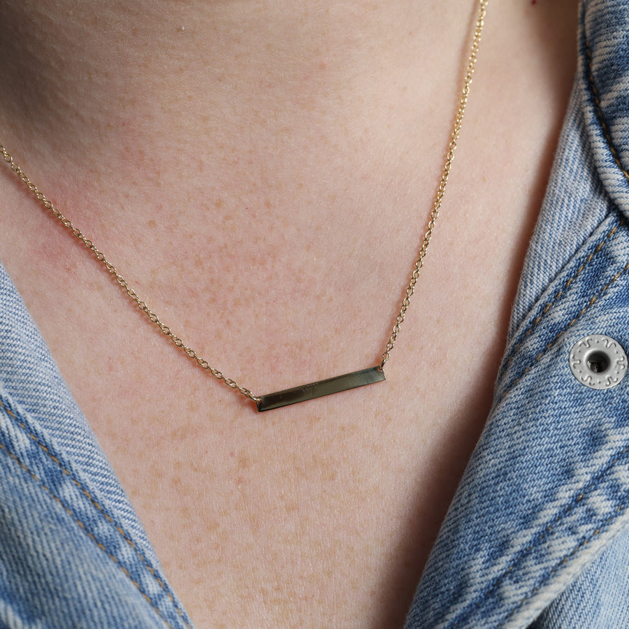 GOLD BAR / NECKLACE