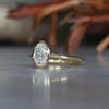 BRIDIE / 1.22ct OVAL DIAMOND BEZEL SOLITAIRE