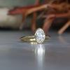 BRIDIE / 1.22ct OVAL DIAMOND BEZEL SOLITAIRE