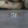 PICCOLO MAY TRILOGY / 0.54ct ROUND MONTANA SAPPHIRE RING