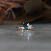 ASYMMETRIC / 0.92ct PEAR PARTI SAPPHIRE RING