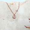 DISC INITIAL / 8MM NECKLACE