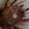 DISC INITIAL / 10MM NECKLACE