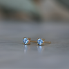 MONTANA SAPPHIRE / 3MM STUDS