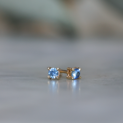 MONTANA SAPPHIRE / 3MM STUDS