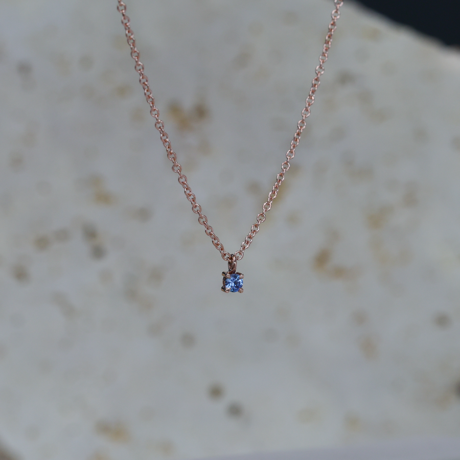 MONTANA SAPPHIRE 3MM / NECKLACE