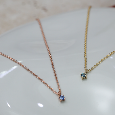 MONTANA SAPPHIRE 3MM / NECKLACE