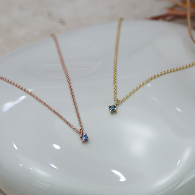 MONTANA SAPPHIRE 3MM / NECKLACE