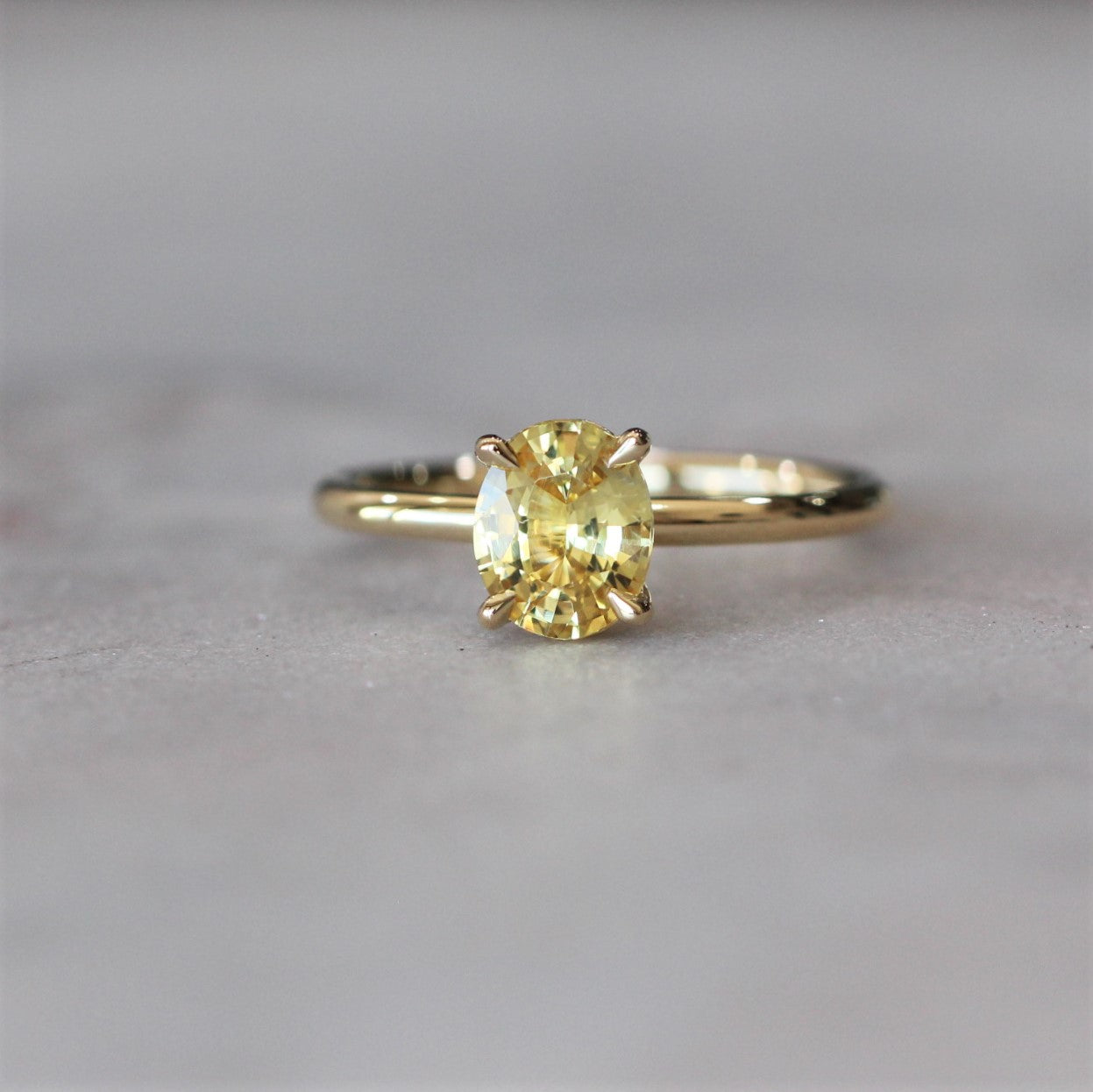Canary Yellow Sapphire Diamond Ring, 14K White Gold Cluster Ring Engagement  Ring, Christmas Ring for Women, Wedding Ring, Gift for Her - Etsy
